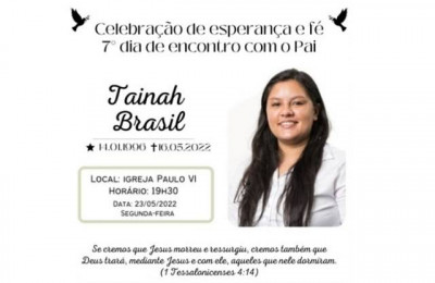 Missa de sétimo dia - Tainah Luz Brasil Rocha